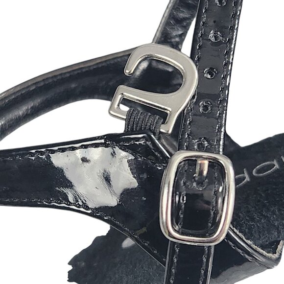 Lapdance Black Patent Clear Platform Sandal Heels Stiletto Women’s Size 7 - Picture 8 of 8